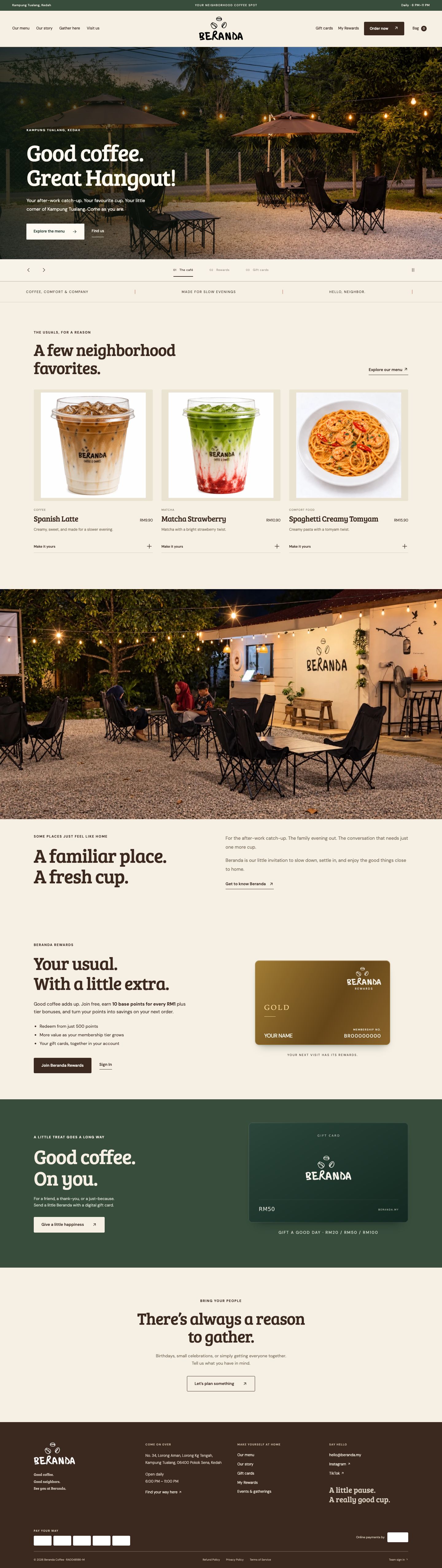 Beranda — desktop layout